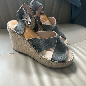 Dolce Vita Gray Wedge Sandals